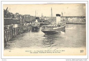 The Steamer Newhaven Leaving The Harbor, Dieppe (Seine Maritime), France, 190...