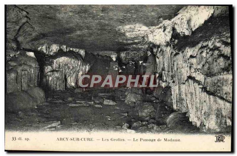 Old Postcard Arcy On Cury Caves Le Passage From Mrs.