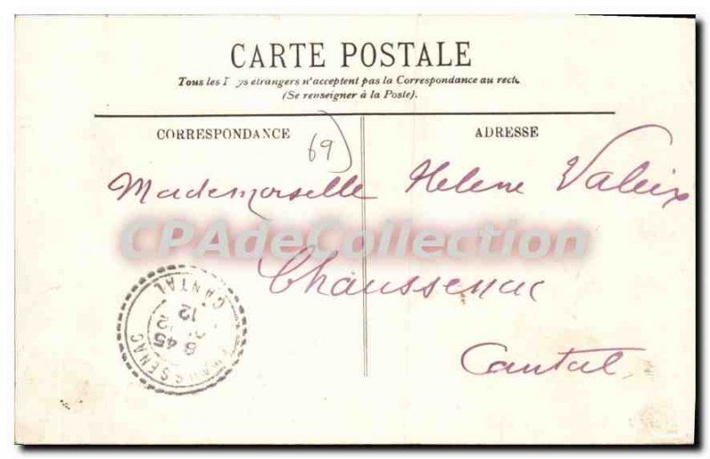 Old Postcard Tarare Chateau de la Vallee and Chalamont