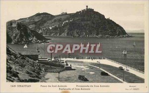 Postcard Old San Sebastian Paseo Promenade Jose Antonio Jose Antonio Espana M...