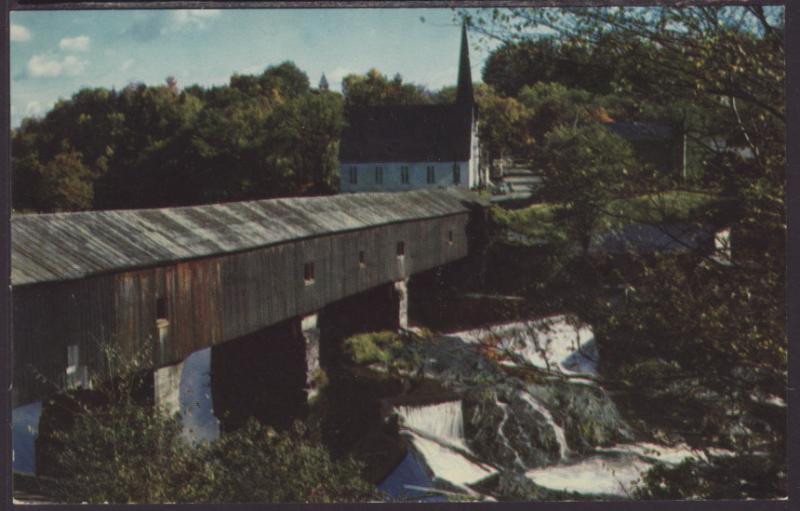 Covered Bridge,New England Postcard