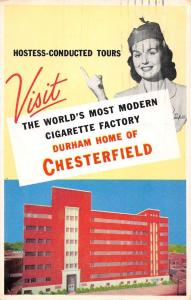 Durham North Carolina home of Chesterfields hostess led tours vintage pc Y14831