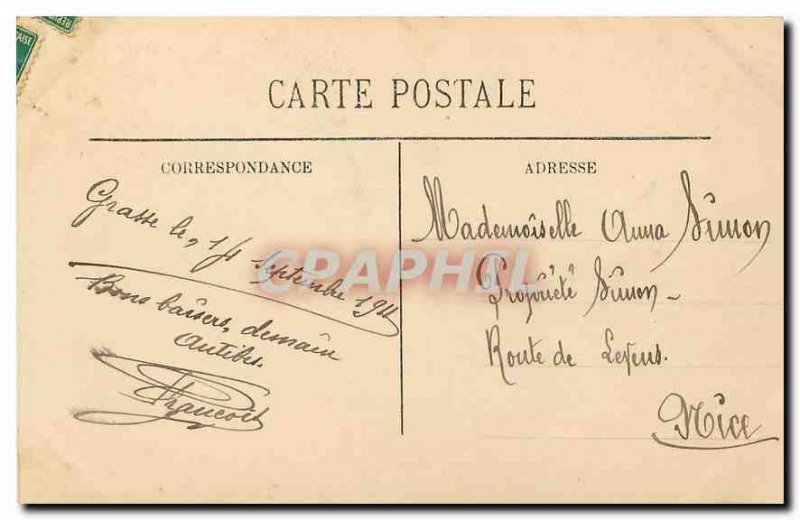 Old Postcard Encirons Grasse Gourdon and the Loup Viaduct