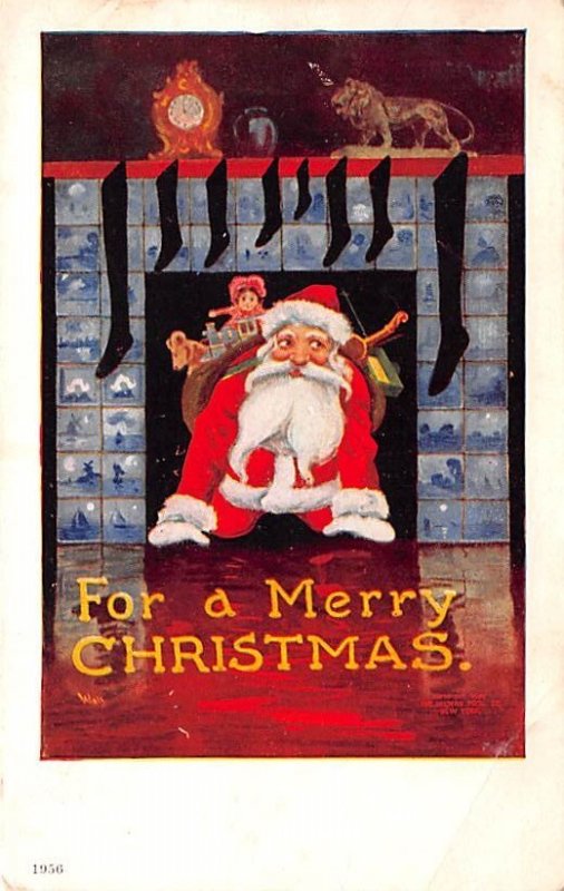 Artist Signed Merry Christmas Unused 