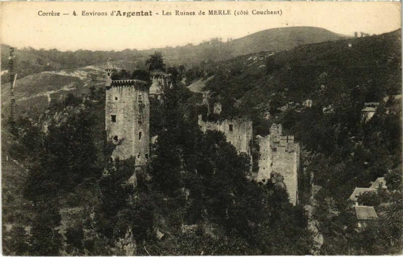 CPA Les Ruines de Merle - Cote Couchant - Environs d'Argentat (1039667)