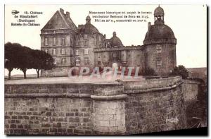 Old Postcard Chateau de Hautefort Dordogne Entree du Chateau