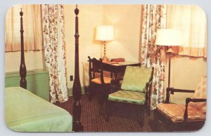 Berea Kentucky~Boone Tavern Hotel Room~Vintage Postcard