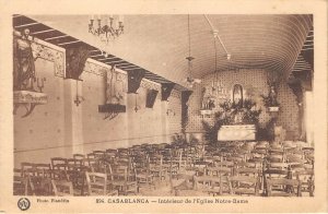 Lot133 casablanca morocco africa interior of notre dame church