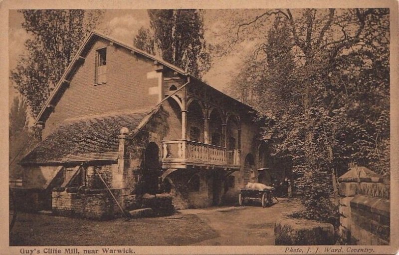 Postcard Guy's Cliffe Mill Near Warwick UK