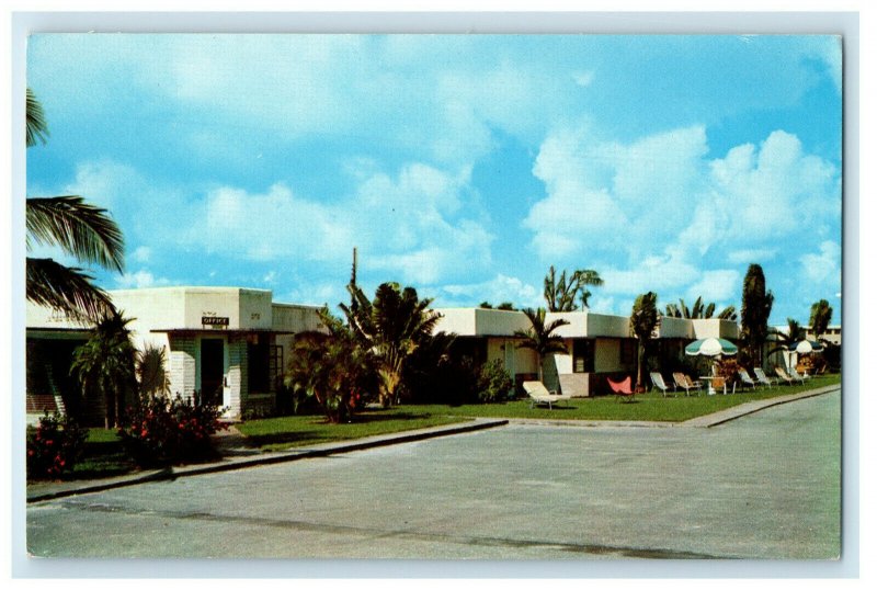 c1960 Schaar Villas Motel Delray Beach Florida Unposted Vintage Postcard