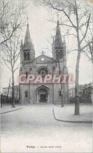 Postcard Old Vichy Ecole Saint Louis