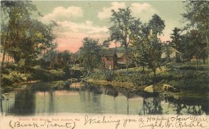 Postcard 1906 Maine Auburn Bobbin Mill Brook Morris undivided 22-14011