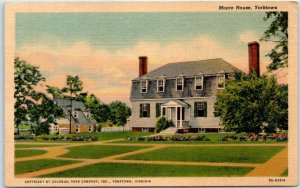 Postcard - Moore House - Yorktown, Virginia