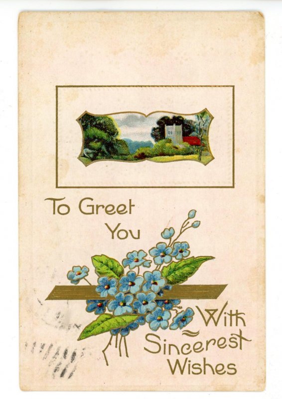 Greeting - General, Best Wishes, Good Luck, etc…   (postal ink)