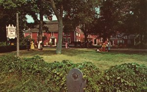 Vintage Postcard Core Of Hostelry As Wayside Inn At Sudbury Massachusetts MA