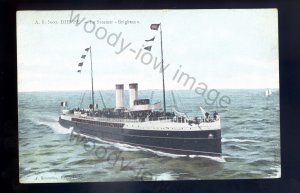 f2227 - British Channel Ferry - Brighton - postcard