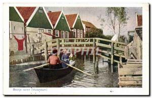 Netherlands - Holland - Nederland - Volendam - Bootje varen - Old Postcard