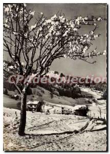 Postcard Modern Morzine Haute Savoie Winter Sports Station Teleferique of Plnay