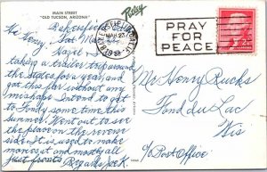 Postcard SHOPS SCENE Tucson Arizona AZ AK3226