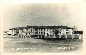 1940s New London Texas High School occupation Postcard RPPC 24-11409