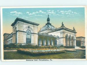 Unused W-Border MEMORIAL HALL Philadelphia Pennsylvania PA H5433