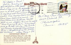 Walt Disney World  Vacation Kingdom, Contemporary, WDW,Vintage Postcard