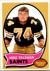 1970 Topps Football Card Mike Tillemand New Orleans Saints sk21539