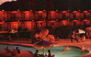 VINTAGE POSTCARD THE CAREFREE INN TOWN OF CAREFREE ARIZONA NIGHTTIME SWIMMING