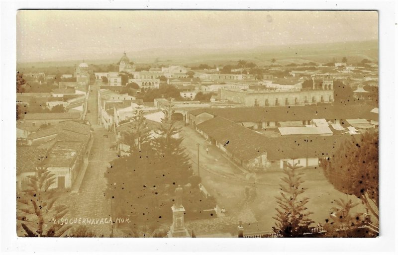 HUGO BREHME Cuernavaca Morelos Mexico Bird's Eye View RPPC Real Photo Po...