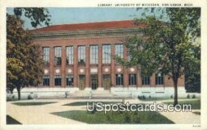 Library, University of Michigan in Ann Arbor, Michigan