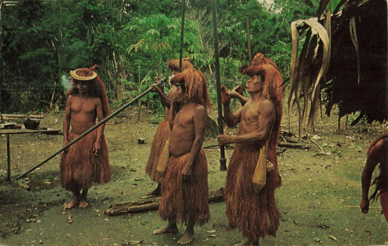 Postcard Yagua Indians Iquitos Peru