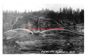 339299-California, Nevada City, RPPC, Malakoff Hydraulic Mine, 50s Repro Photo