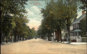 Salem New Jersey NJ East Broadway Street Scene c1910 Vintage Postcard