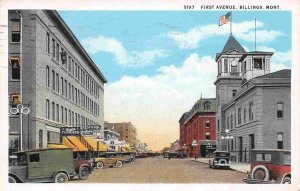 First Avenue Van Florist Store Billings Montana 1933 postcard