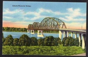 North Dakota BISMARCK and MANDAN Liberty Memorial Bridge spans Missouri River