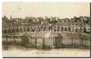 Old Postcard Dijon Place d'Armes