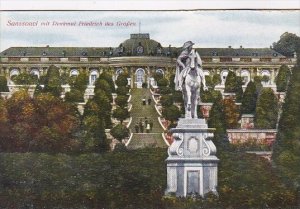 Germany Potsdam Sanssouci Mit Denkmal Frierich des Grossen