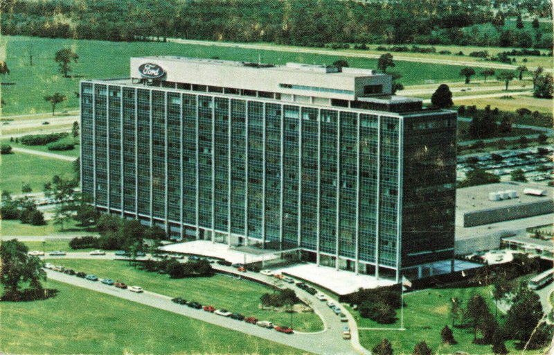 Postcard Ford Motor Company Central Office Building Dearborn Michigan