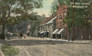 WINDSOR, Vermont, 1900-10s; Main Street