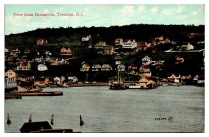 1909 View from Hummock, Harbor Views, Tiverton, RI Postcard