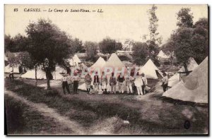 Old Postcard Militaria Alpine Hunters Cagnes Saint Veran camp