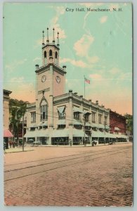 Manchester New Hampshire~City Hall~c1910 Postcard