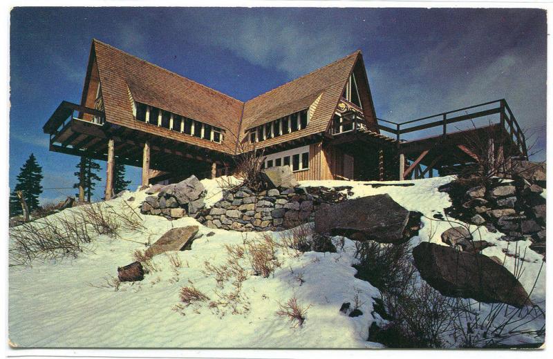 Grouse Mountain Chalet North Vancouver BC Canada postcard