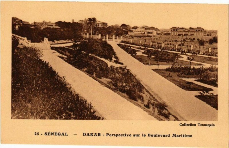 CPA AK Senegal-Dakar-Perspective sur le Boulevard Maritime (235572)
