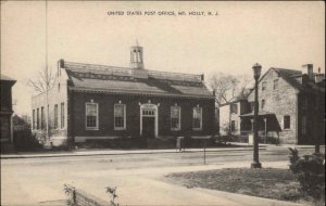 Mt. Holly New Jersey NJ U.S. Post Office Vintage Postcard