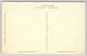 Tarrytown New York~”Sunnyside”~Home Of Washington Irving~Hand-Colored~Vintage PC