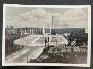 Mint Germany RPPC Postcard Berlin 1936 Olympic Games Main Entrance Reich Sports