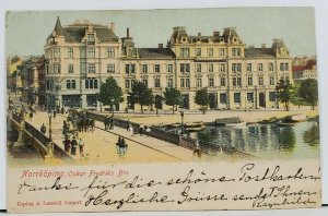 Sweden NORRKOPING, Oskar Fredriks  Bro c1902 Postcard I7