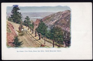 Colorado NORTH CHEYENNE CANON Grand View Point Bruin Inn Drive - Und/B 1900s
