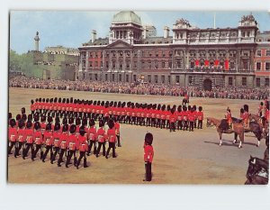 Postcard Trooping the Colour at Horseguards Parade, London, England